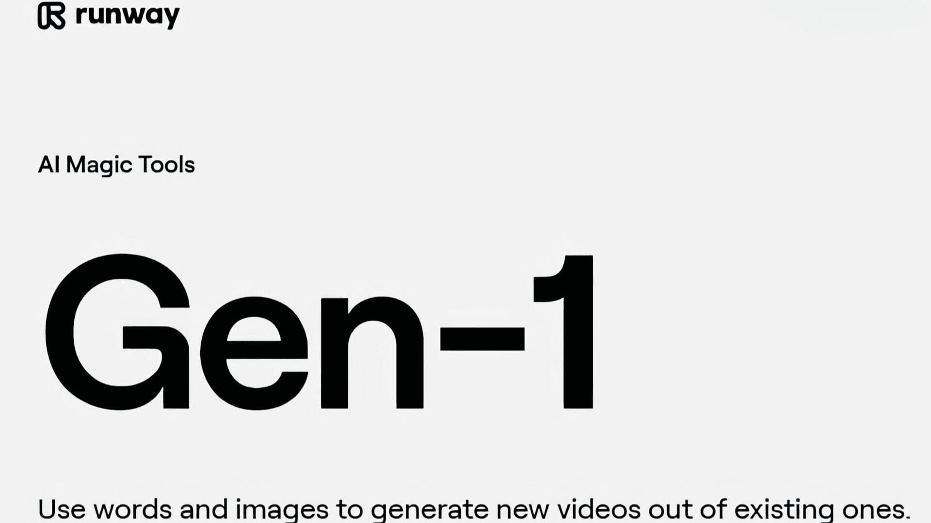 Runway Gen-1